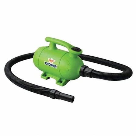 Partyanimal 2 HP Pro at Home Pet Grooming Force Dryer & Vacuum; Green PA145388